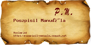 Poszpisil Manuéla névjegykártya